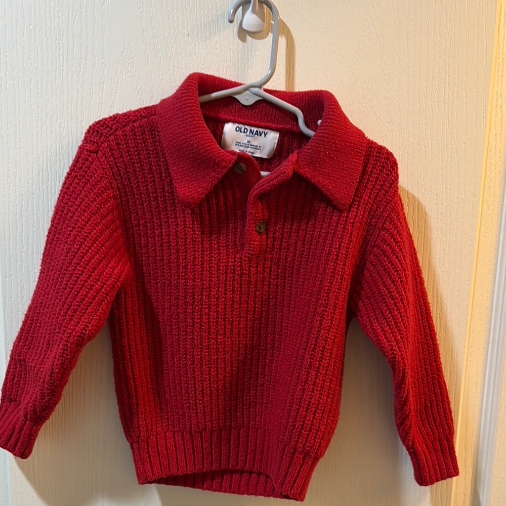 Old Navy Red Knit Sweater